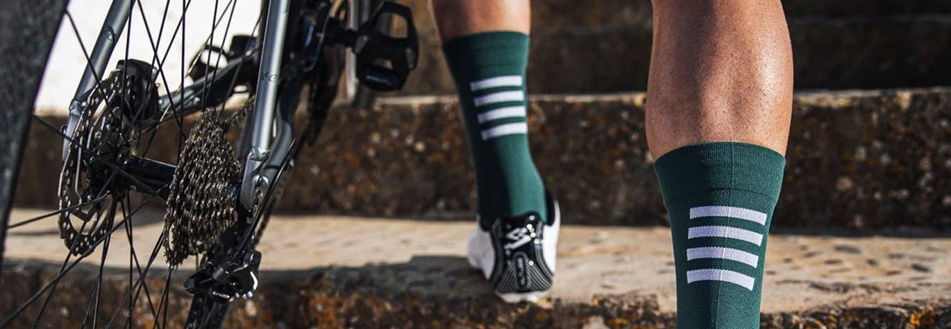 Crew cycling socks on EurekaBike