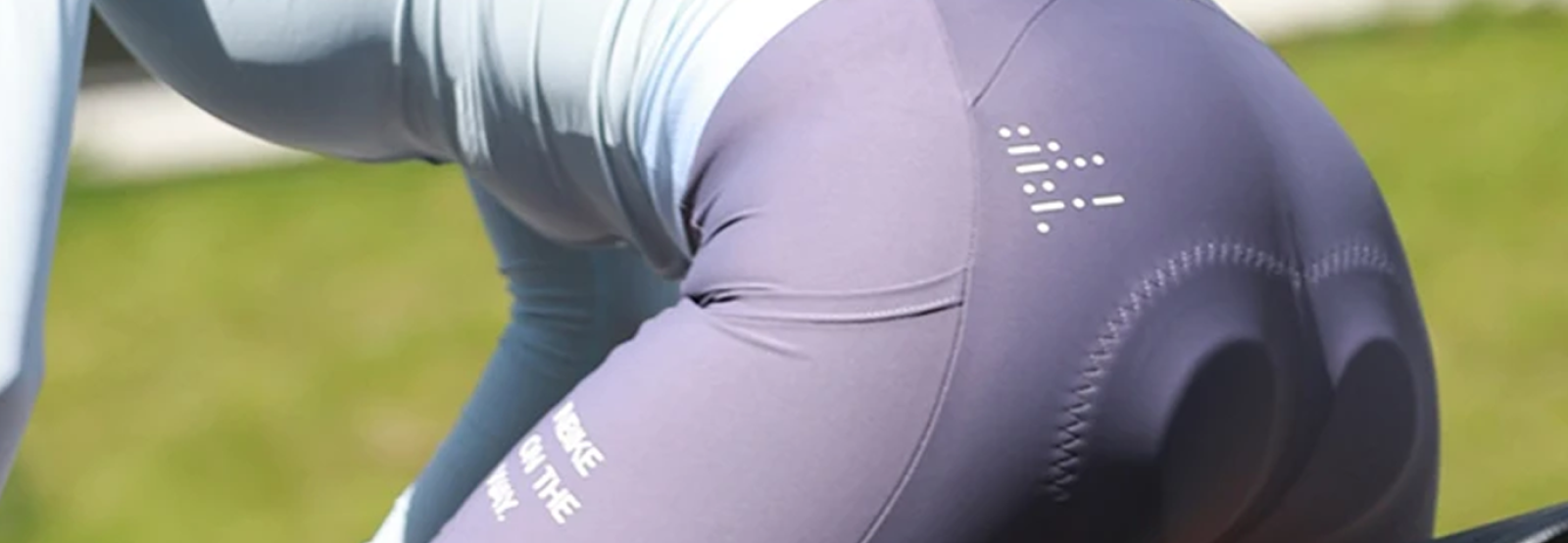 Short cycling bibs with chamois pad for road and MTB riders
